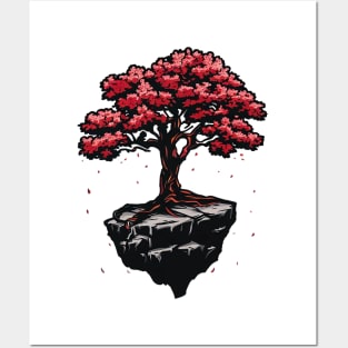 Single Cherry Tree | Japanese Classic Art Posters and Art